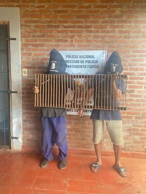 Detienen a dos hombres con reja robada en Arroyo Porá