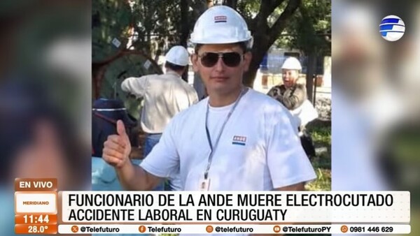 Funcionanrio de la ANDE muere electrocutado