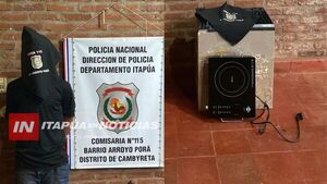 APREHENDEN A UN SUJETO QUE IRRUMPIÓ EN UNA VIVIENDA Y PERPETRÓ UN ROBO EN CAMBYRETÁ