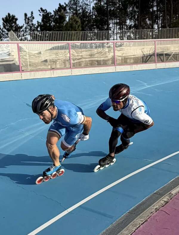 Patinaje de velocidad: Julio Mirena conquista dos podios en el inicio de la temporada - Polideportivo - ABC Color