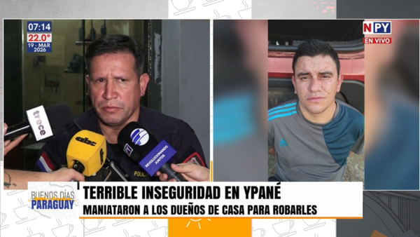 Violento asalto domiciliario en Ypané: tres detenidos tras persecución policial