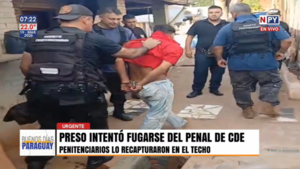 Intento de fuga en Ciudad del Este: interno recapturado tras escalar muro perimetral del penal