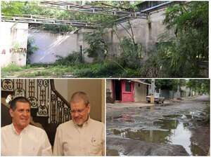 Obra abandonada de Cartes y Barrios tapó arroyo, inunda calles y es aguantadero de chespis - Política - ABC Color