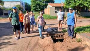 Capiateños piden solución al problema de desagüe pluvial - Nacionales - ABC Color