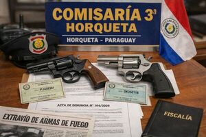 Horqueta: denuncian extravío de dos armas de fuego pertenecientes a un ciudadano alemán - Concepción al Día