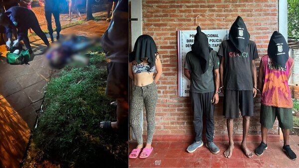 CUATRO PERSONAS APREHENDIDAS EN INVESTIGACIÓN POR UN HOMICIDIO EN CAMBYRETÁ