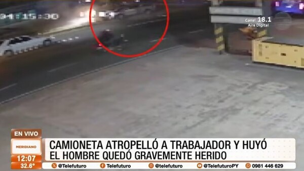 Camioneta atropella a trabajador y conductor huye en Mariano Roque Alonso