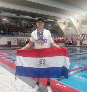 Camilo Villalba, talento paraguayo que brilla en la piscina y en las aulas de EE.UU. - Polideportivo - ABC Color