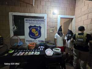 Luque: caen presuntos distribuidores de droga tras allanamiento en vivienda - Policiales - ABC Color