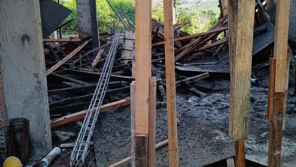 Derrumbe de obra deja tres obreros heridos en el Paraná Country Club de Hernandarias