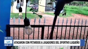 Ataque con petardos a jugadores del Sportivo Luqueño