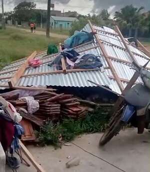 Temporal causa destrozos en Pilar - Clima - ABC Color