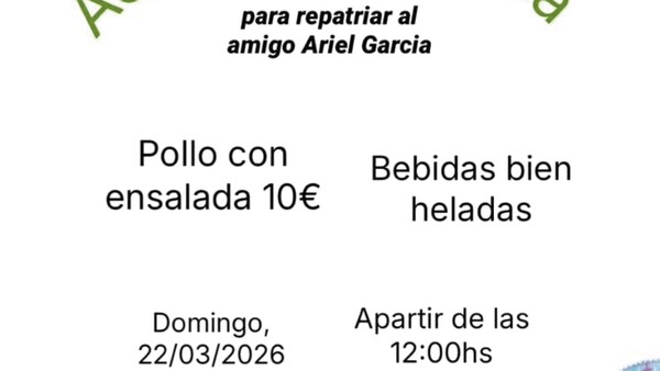 Hasta en España: hacen pollada para repatriar el cuerpo de un albañil paraguayo