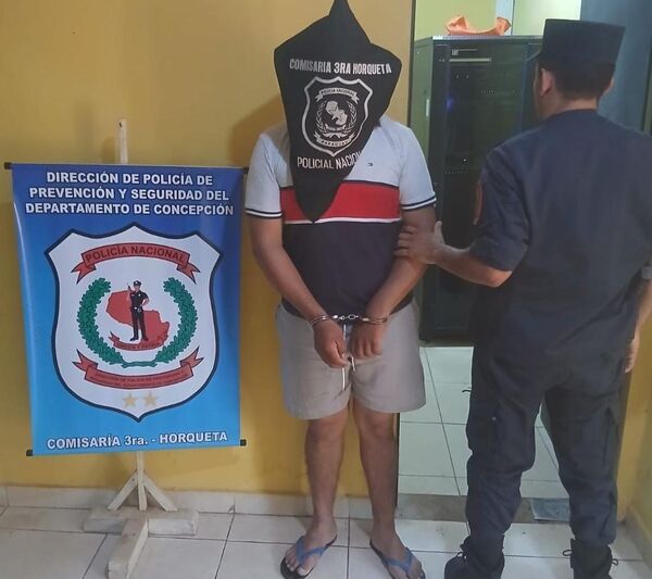 Detienen a un hombre por presunta violencia familiar en Horqueta - Concepción al Día