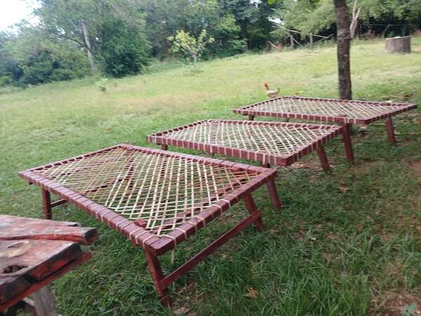 Fabrican el tradicional catre Vakapi en Paso Mbutú y se vende en todo el país - Nacionales - ABC Color