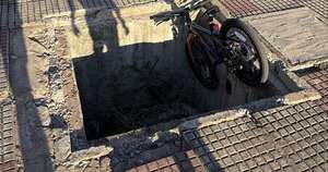 Diario HOY | Niño en bici cae a un registro destapado en la Costanera de Asunción