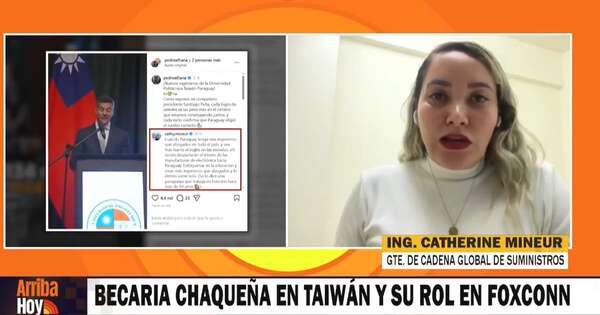 Diario HOY | Paraguaya relata su experiencia en destacada firma taiwanesa y aconseja “tener más ingenieros”