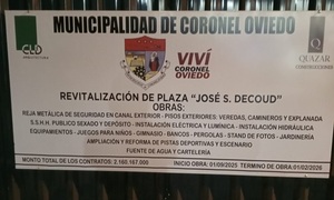 Con 47 días de retraso, Blaires afirma que obra de la Plaza José Segundo Decoud está al 90 porciento - OviedoPress