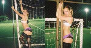 Diario HOY | Fotos de Addison Rae en la “canchita” tras Asuncionico 2026