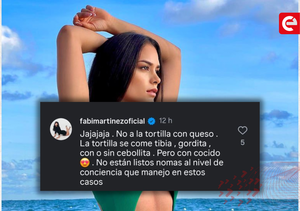 Fabi Martínez desata polémica en redes por su rechazo a la tortillita con queso - Canal-E