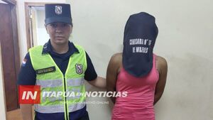 MUJER BUSCADA POR UN HECHO DE HURTO FUE DETENIDA EN ENCARNACIÓN