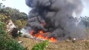 Colombia: Avión Hércules con soldados se accidenta tras despegue en Puerto Leguízamo