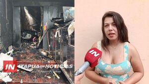 INCENDIO EN ENCARNACIÓN DEJA A UNA MUJER SIN SU EMPRENDIMIENTO