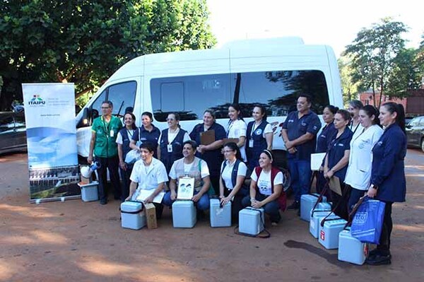 Fundación Tesãi: Itaipú brinda apoyo logístico a Campaña de Vacunación contra el Sarampión | DIARIO PRIMERA PLANA
