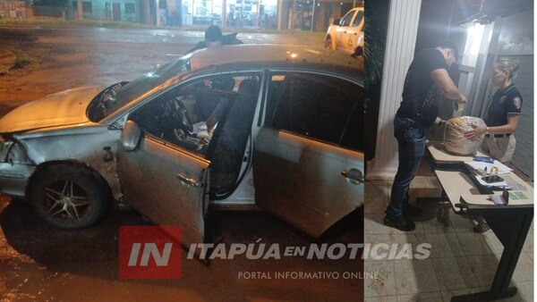 INCAUTAN 8 KILOS DE MARIHUANA TRAS PERSECUCIÓN POLICIAL EN FRAM