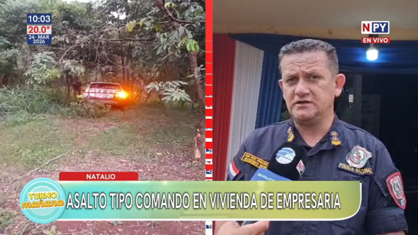 Asalto tipo comando en residencia de Natalio: sustraen armas y objetos de valor