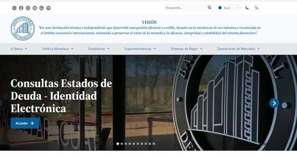 ¡Todos quieren verificar sus deudas! A un día de su lanzamiento, cayó la página del BCP - Economía - ABC Color