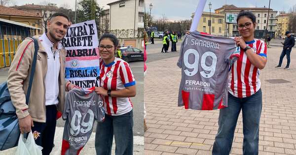 La Nación / Le pidió la camiseta a Tony Sanabria y él le respondió: “Espérame afuera”