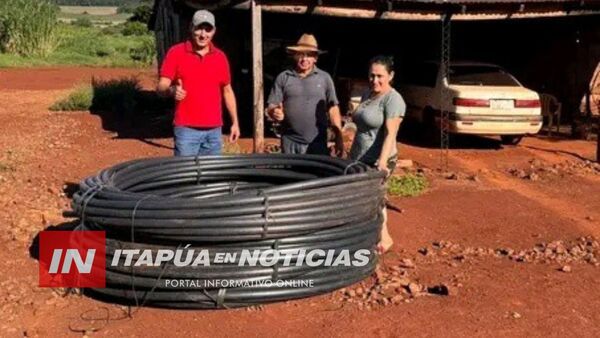 MUNICIPALIDAD DE NUEVA ALBORADA FORTALECE SISTEMA DE AGUA EN TRES PALMITOS