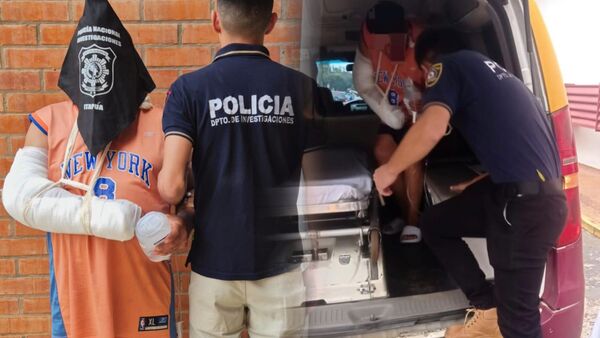 Cayó por el machetazo: prófugo termina detenido en el hospital