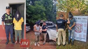 DEPARTAMENTO DE INVESTIGACIONES COMPLETA DETENCIONES POR ROBO AGRAVADO EN OBLIGADO