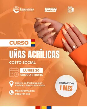 Encarnación impulsa capacitación gratuita en uñas acrílicas con rápida salida laboral