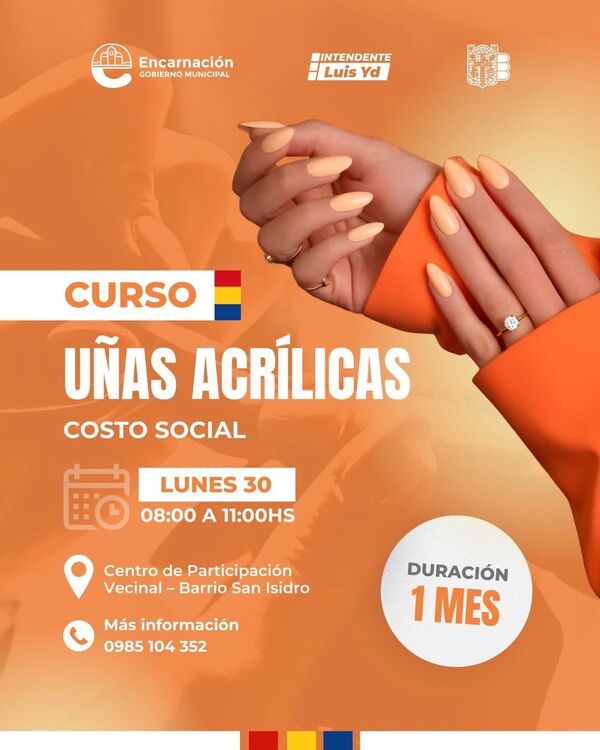 Encarnación impulsa capacitación gratuita en uñas acrílicas con rápida salida laboral