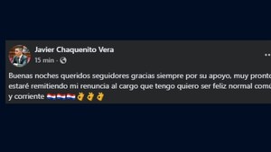 Chaqueñito ndaje piensa renunciar: "Quiero ser feliz, común y corriente", he'i
