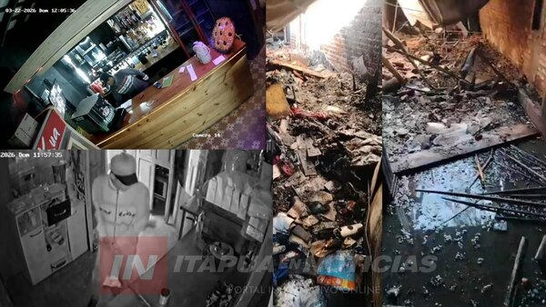 SOSPECHAN QUE INCENDIO EN BAR DE ENCARNACIÓN FUE PROVOCADO TRAS UN HURTO