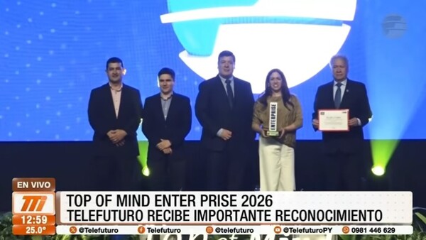 Telefuturo gana el Top of Mind Enter Prise 2026 como canal líder en TV