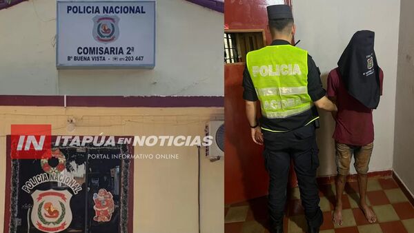 DETIENEN A HOMBRE CON ORDEN DE CAPTURA EN ENCARNACIÓN