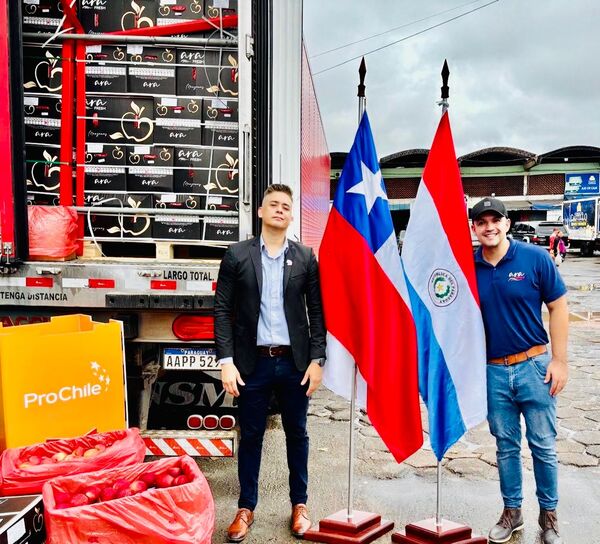 Primer cargamento de manzanas chilenas llega a Paraguay y marca hito comercial - 5Días