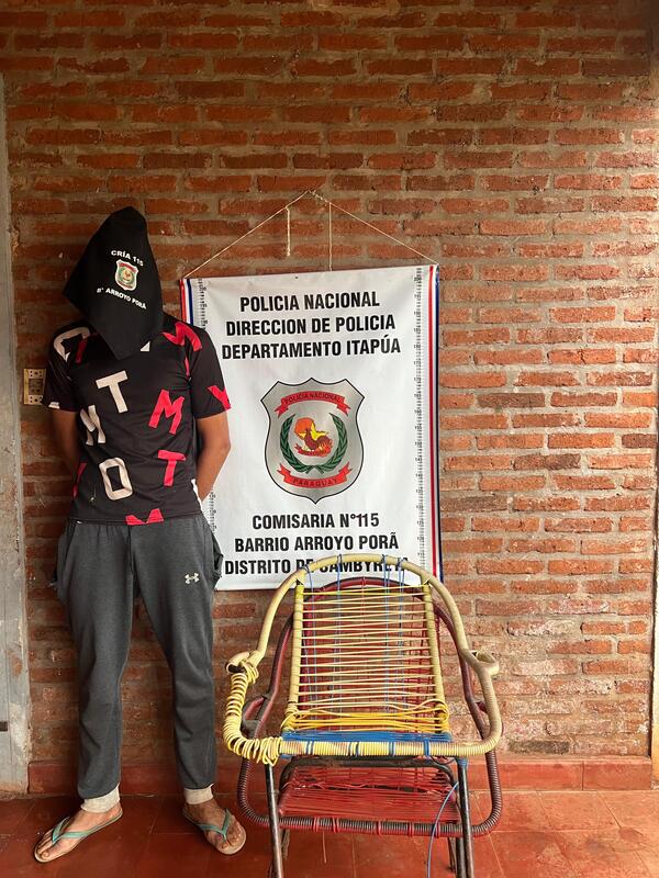 Detienen a presunto autor de hurto y recuperan bienes robados en Cambyretá