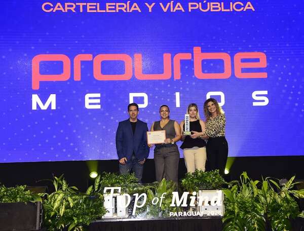 Prourbe Medios consolida su liderazgo con su primer Top of Mind Enterprise - Negocios - ABC Color