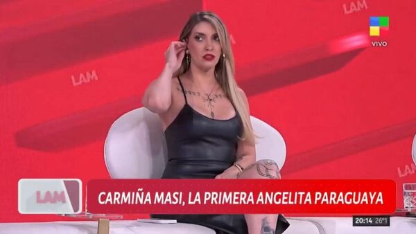 Carmiña Masi debutó en programa argentino de chismes y enseñó una palabra tie' ỹ en guaraní