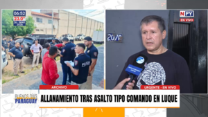 La Policía allana lavadero de autos usado como depósito tras asalto tipo comando en Luque