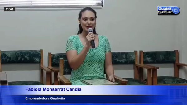 RECONOCIMIENTO ESPECIAL A LA EMPRENDEDORA GUAIREÑA FABIOLA MONSERRAT CANDIA