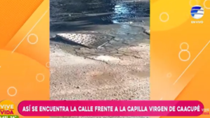 Pésimas calles en Loma Pytã