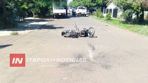 ACCIDENTE DE TRÁNSITO EN CORONEL BOGADO DEJA UN MENOR LESIONADO