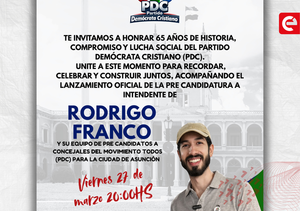 PDC lanza sus precandidaturas en Asunción en el marco de sus 65 años - Canal-E